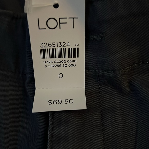 New with tags Loft slim pants in coastal grey Sz 0 - Picture 5 of 7